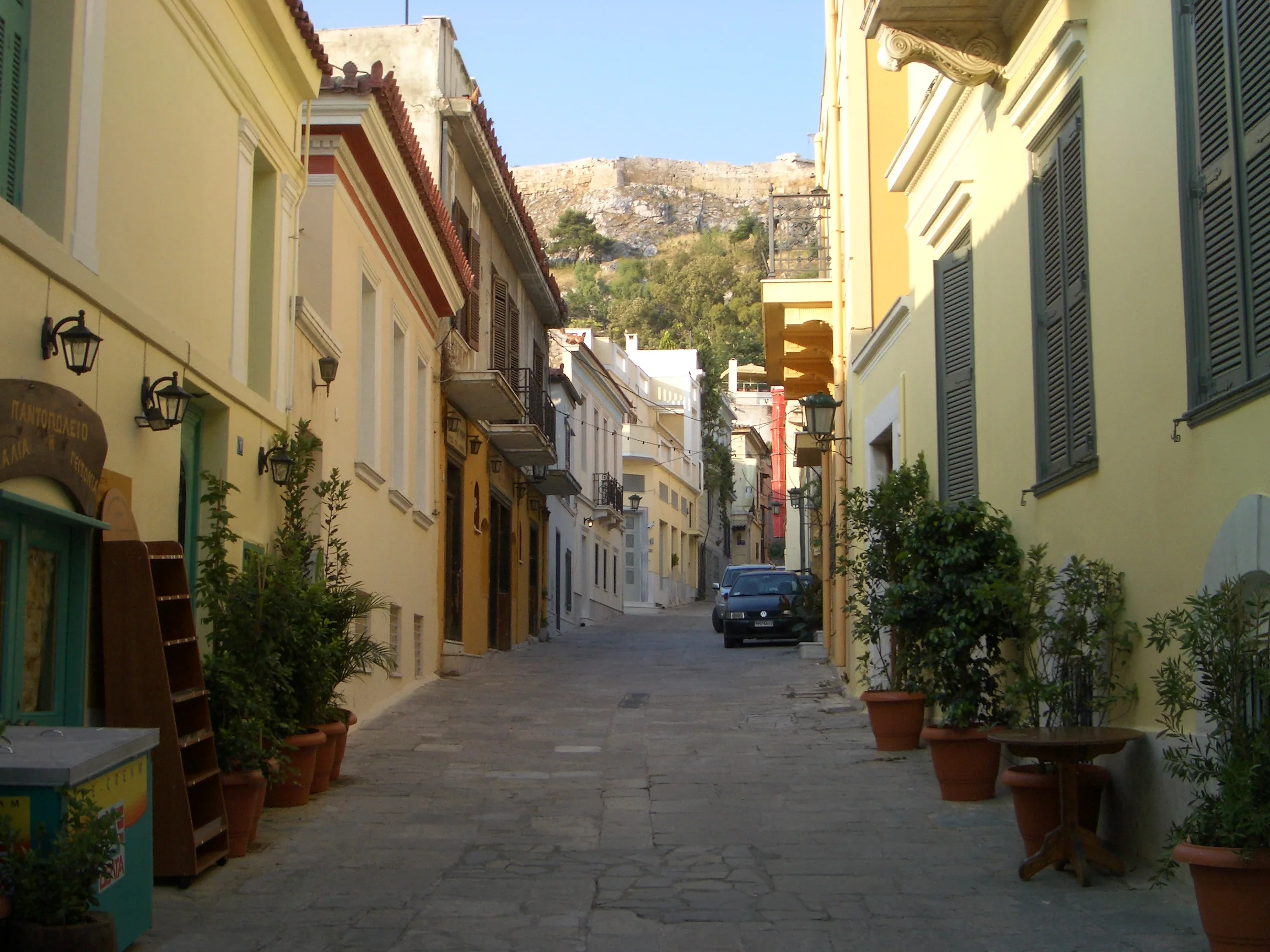 A traditional lane in the Plaka district of Athens